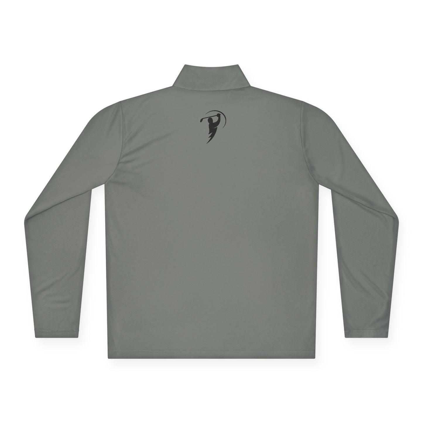 Monogram on 1/4-Zip (Black Logo) - Mens