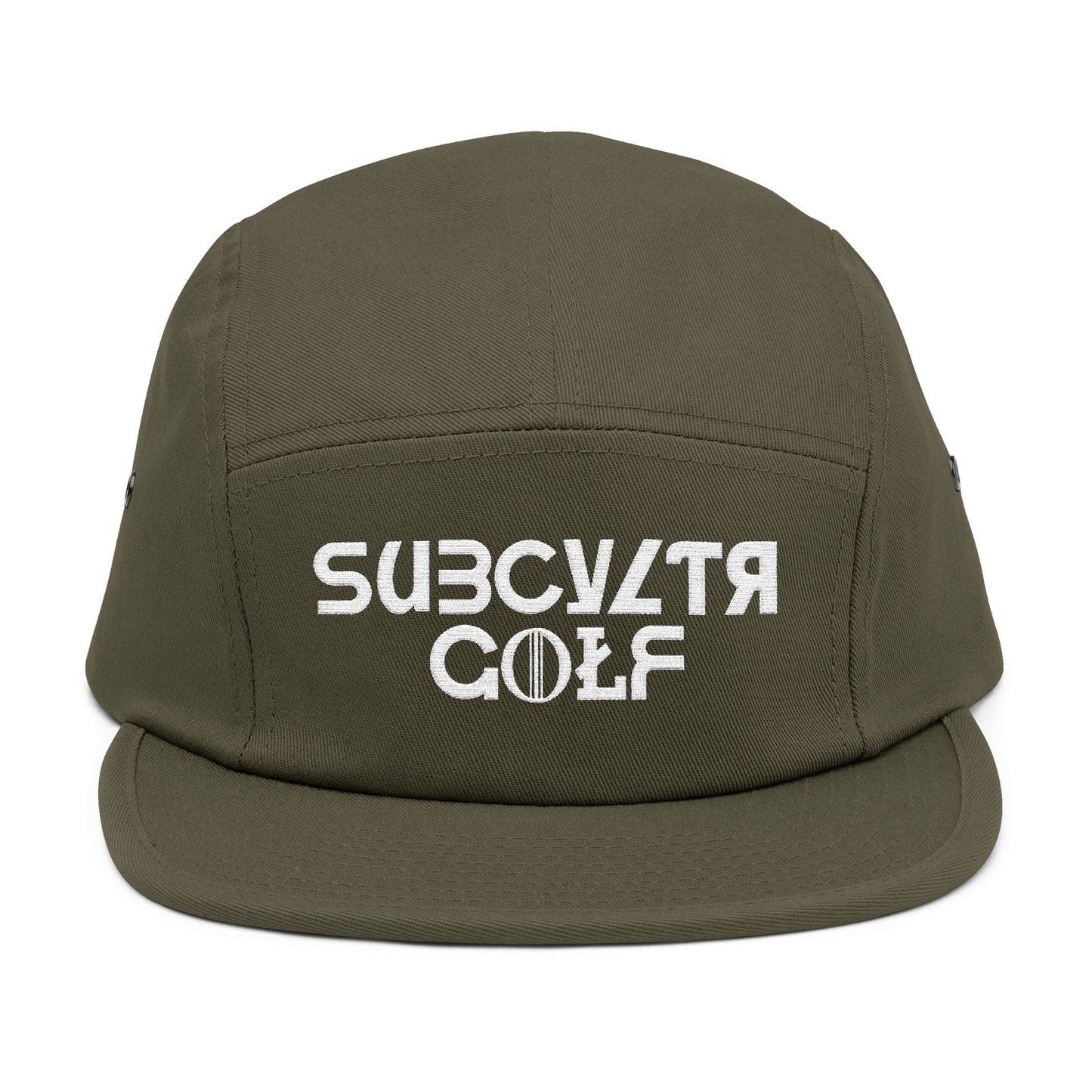 5 Panel Cap - Subcyltr Golf Hat (White Logo)