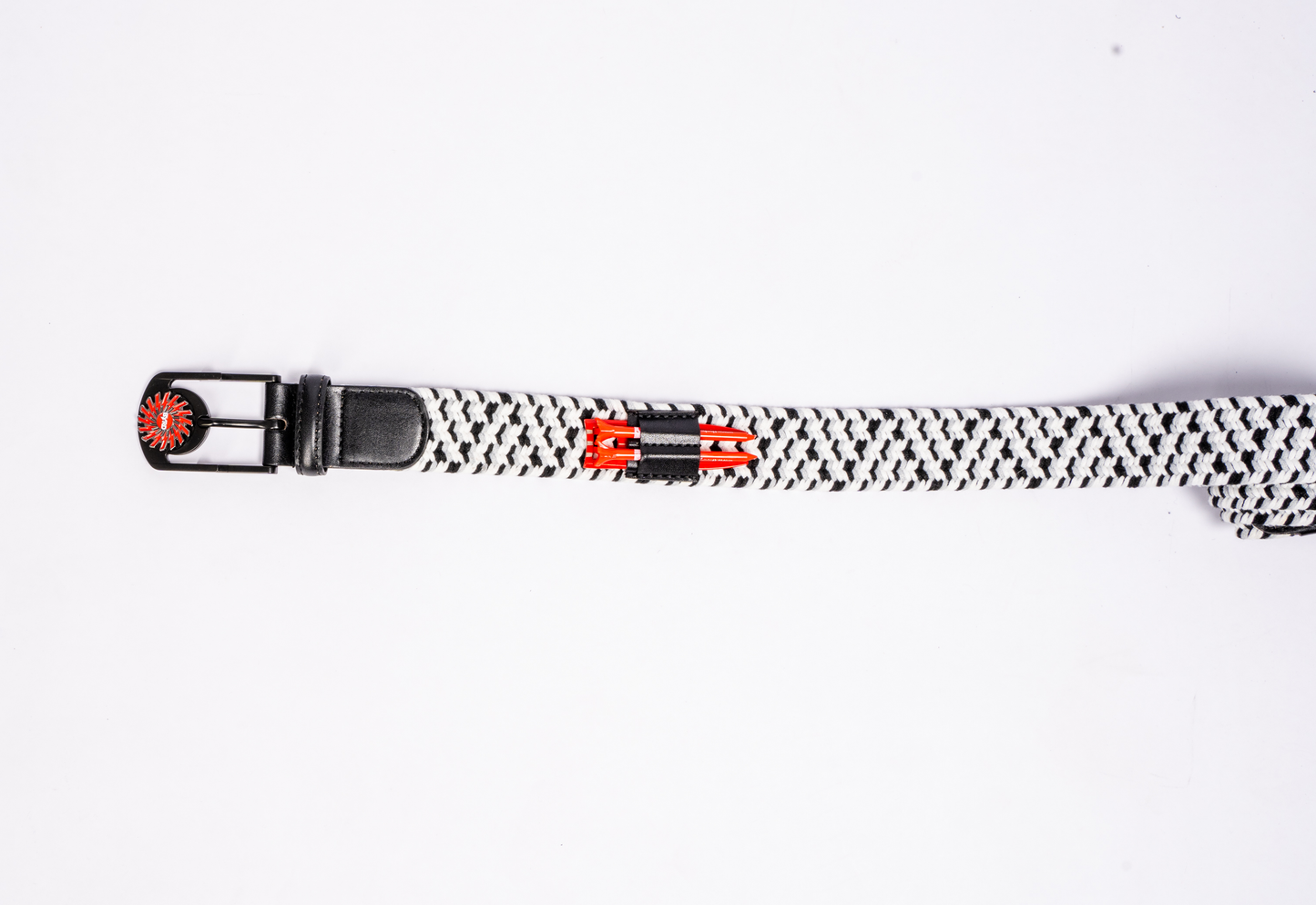 THE BRAIDED BYRD GOLF BELT - Black Capped Chickadee