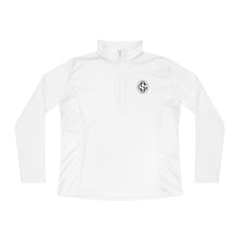 Monogram on 1/4-Zip (Black Logo) - Womens