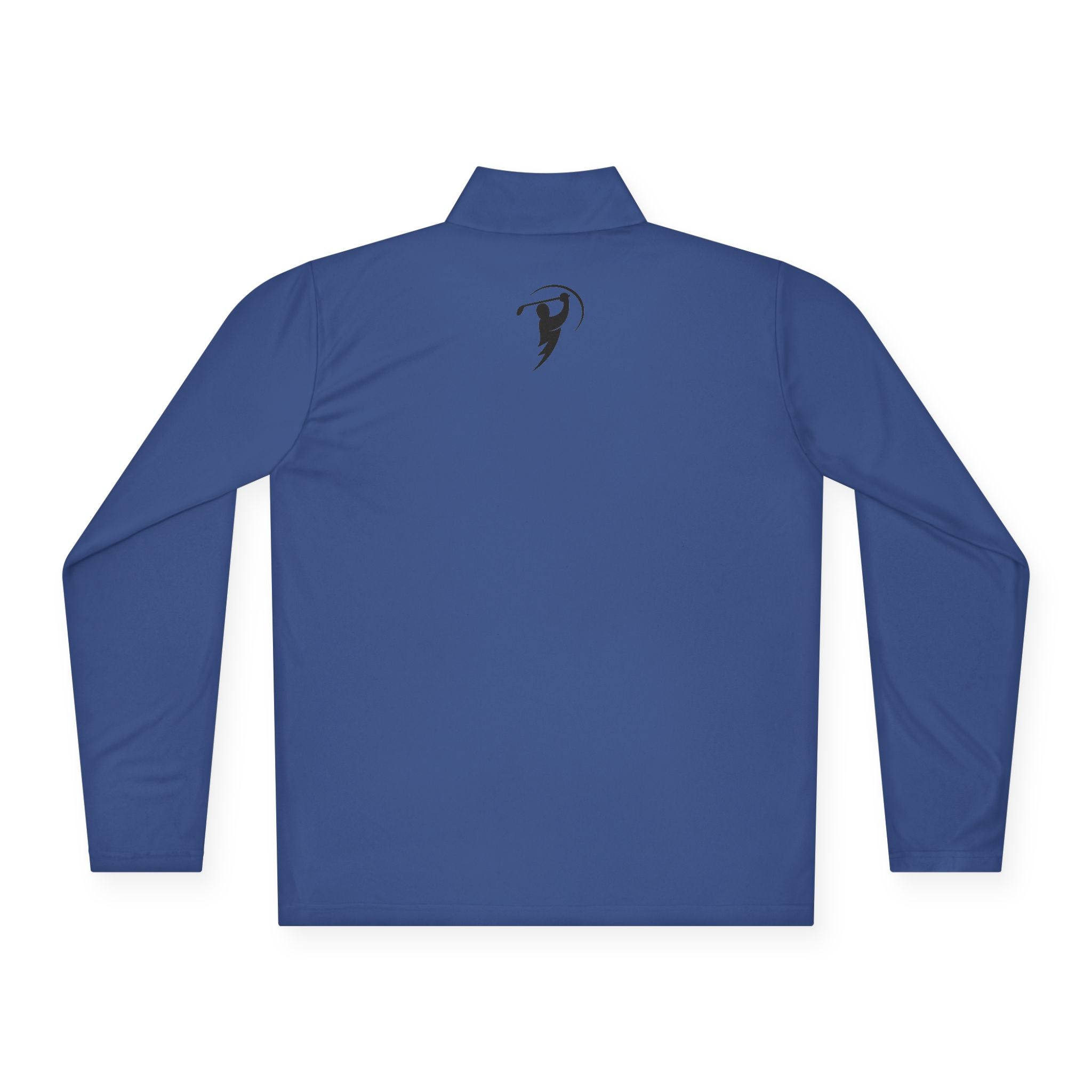 Monogram on  1/4-Zip (Black Logo) - Mens