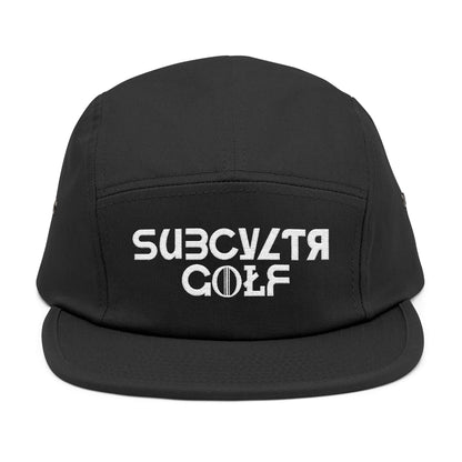 5 Panel Cap - Subcyltr Golf Hat (White Logo)