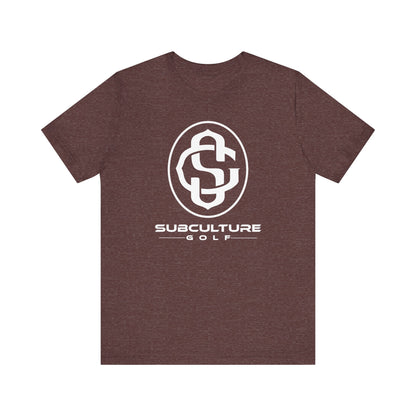 Monogram on Tee (White)