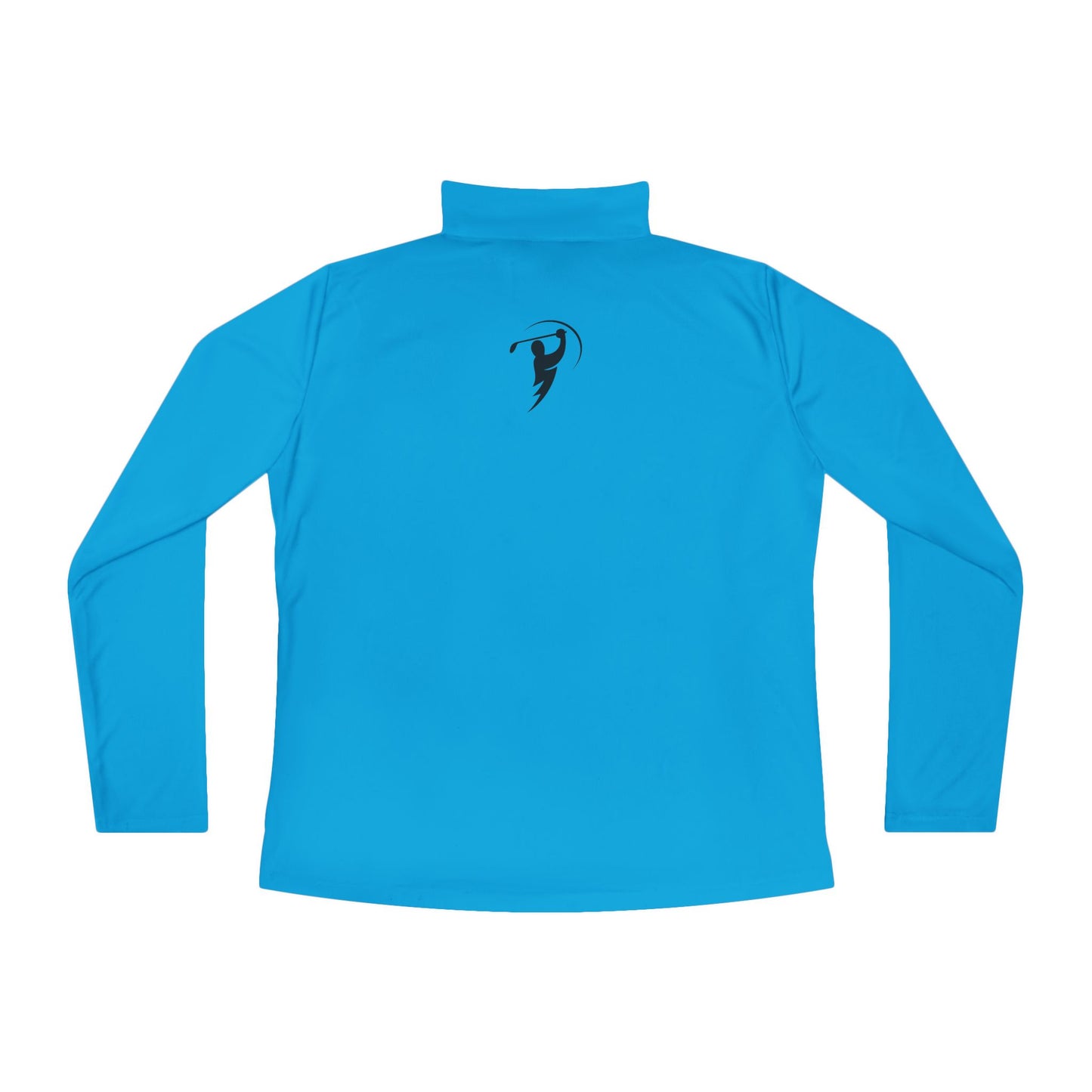 Monogram on 1/4-Zip (Black Logo) - Womens