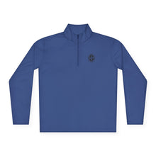 Monogram on  1/4-Zip (Black Logo) - Mens