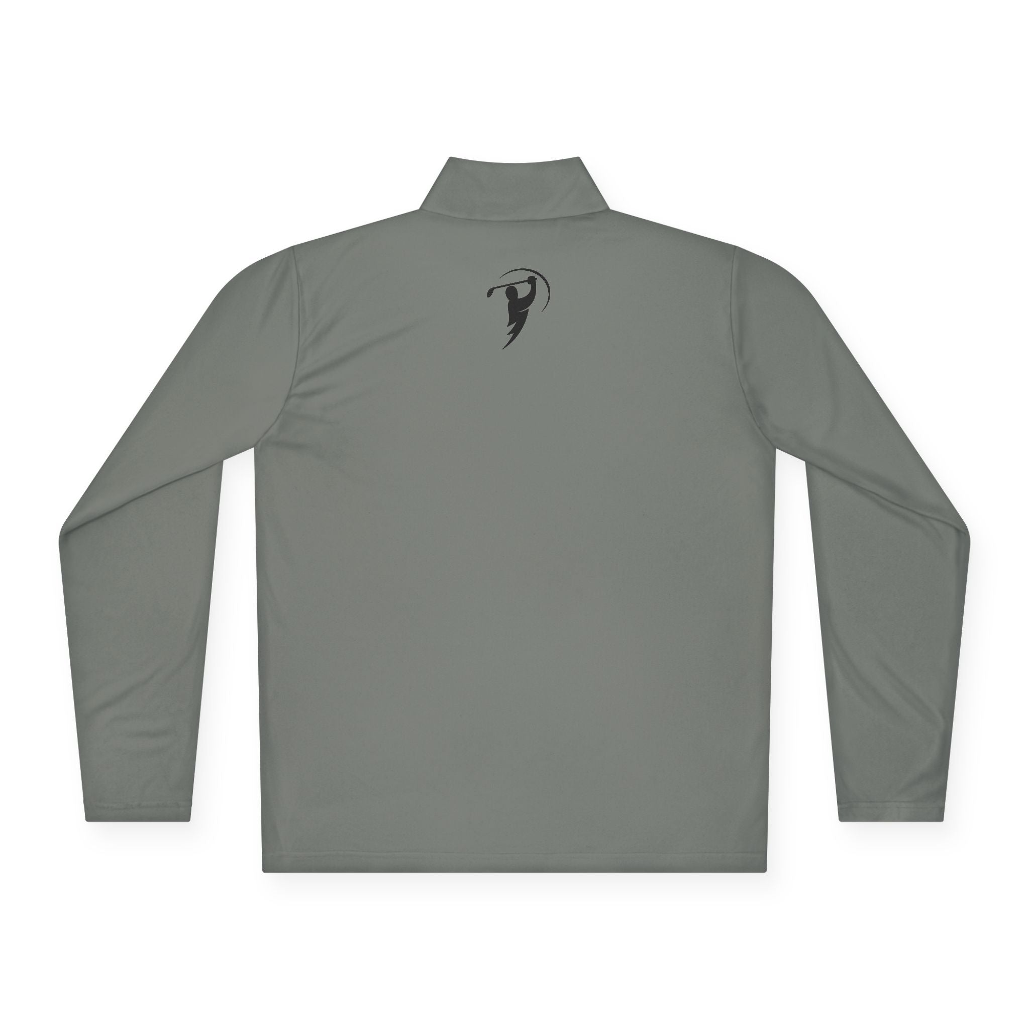 Monogram on  1/4-Zip (Black Logo) - Mens