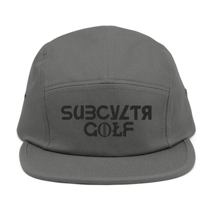 5 Panel Cap - Subcyltr Golf Hat (Black Logo)