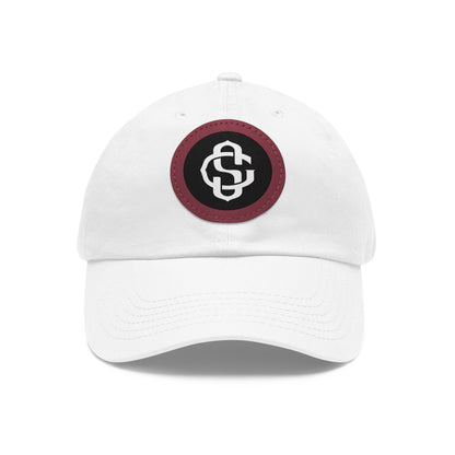 Monogram on Round Leather (faux) Patch