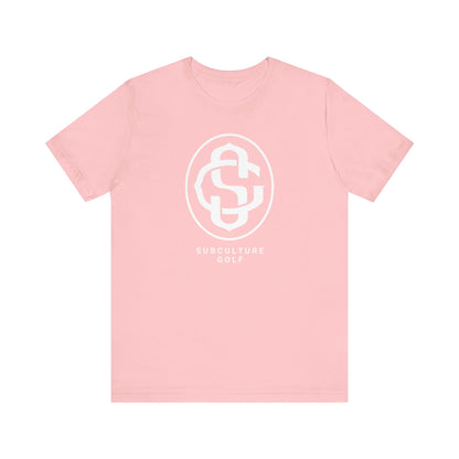 Monogram on Tee (White)