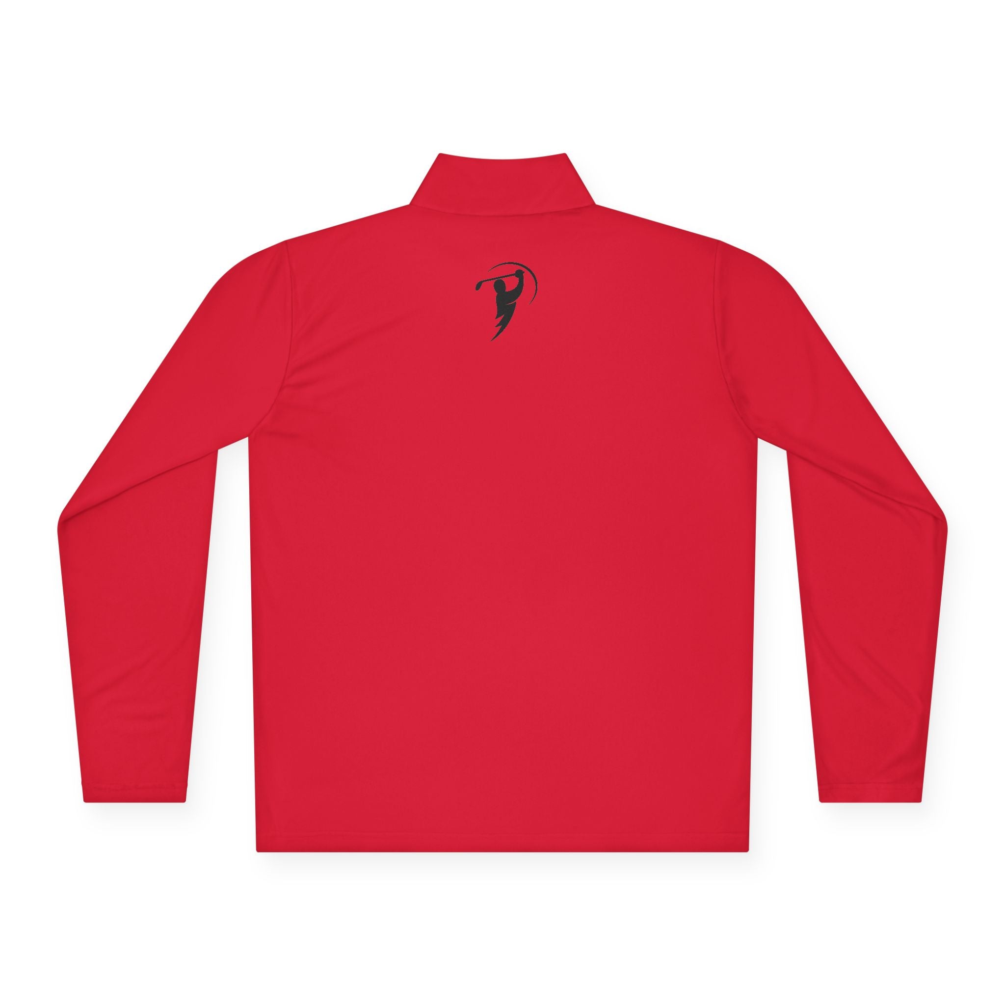 Monogram on  1/4-Zip (Black Logo) - Mens