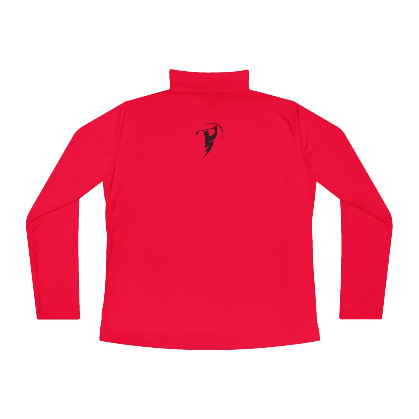 Monogram on 1/4-Zip (Black Logo) - Womens