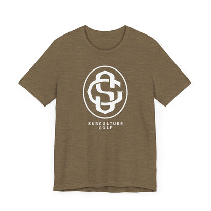 Monogram on Tee (White)
