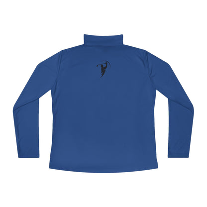 Monogram on 1/4-Zip (Black Logo) - Womens