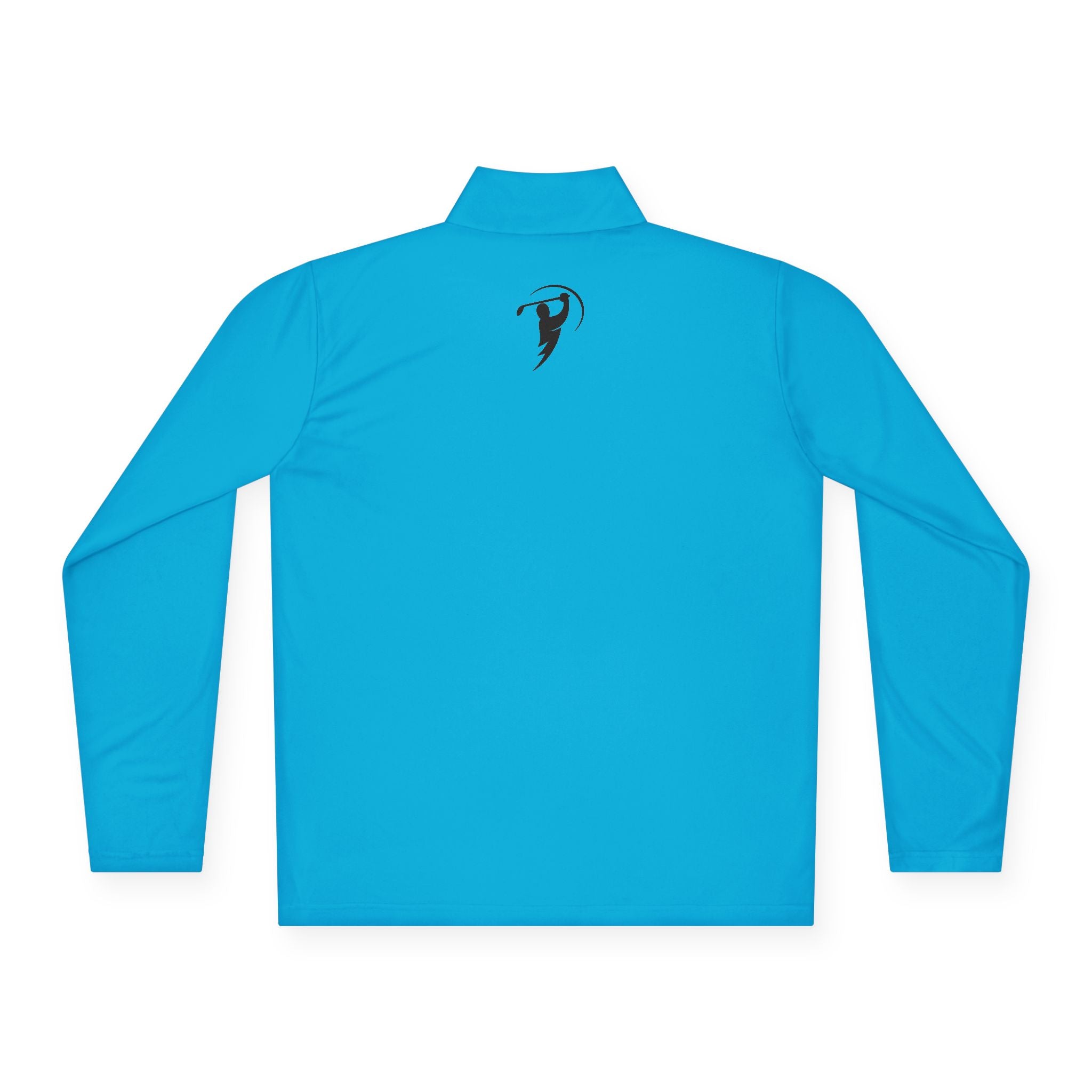 Monogram on  1/4-Zip (Black Logo) - Mens