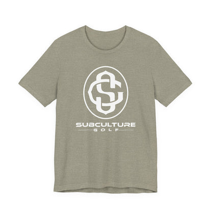 Monogram on Tee (White)