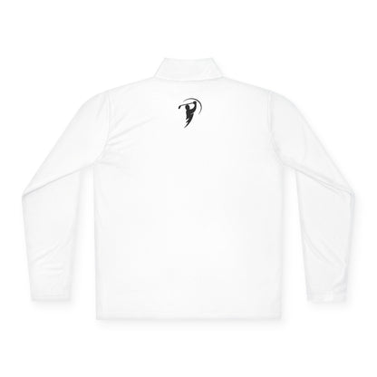 Monogram on  1/4-Zip (Black Logo) - Mens