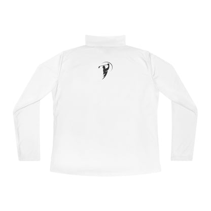 Monogram on 1/4-Zip (Black Logo) - Womens