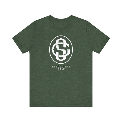 Monogram on Tee (White)