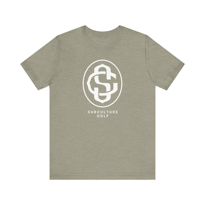 Monogram on Tee (White)