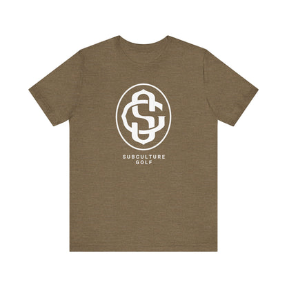 Monogram on Tee (White)