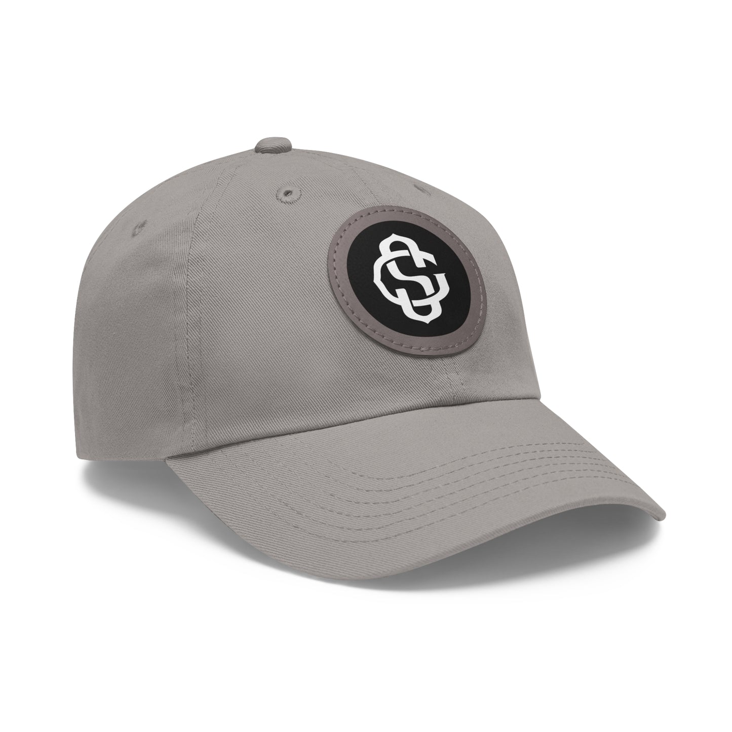 Monogram on Round Leather (faux) Patch