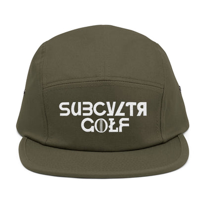 5 Panel Cap - Subcyltr Golf Hat (White Logo)