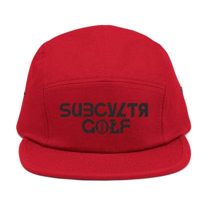 5 Panel Cap - Subcyltr Golf Hat (Black Logo)