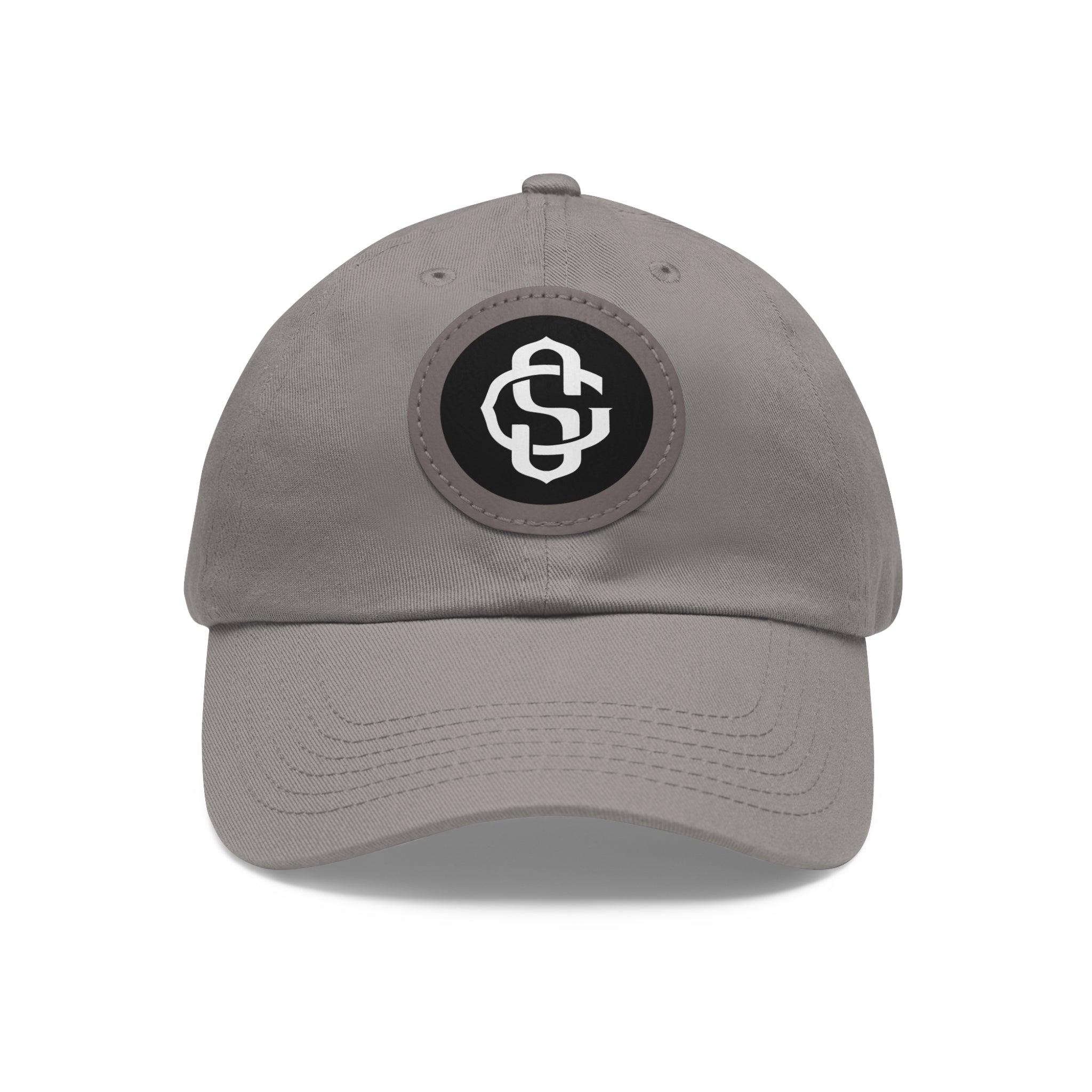 Monogram on Round Leather (faux) Patch