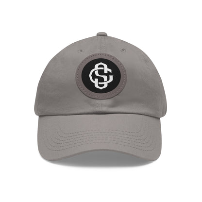 Monogram on Round Leather (faux) Patch