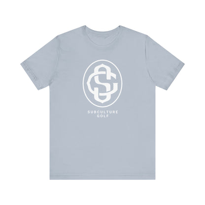 Monogram on Tee (White)