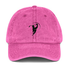 Vintage Embroidered Cap - Bolty on Front / Monogram on Back (Black)