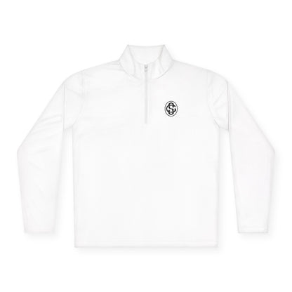 Monogram on  1/4-Zip (Black Logo) - Mens