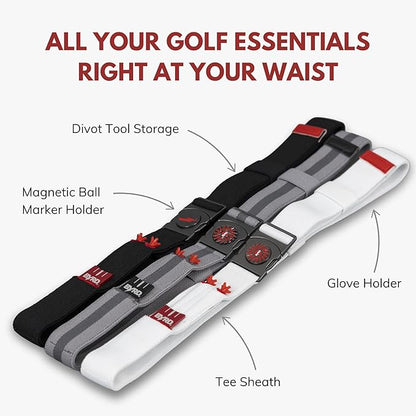 THE BYRD GOLF BELT - Black Crow