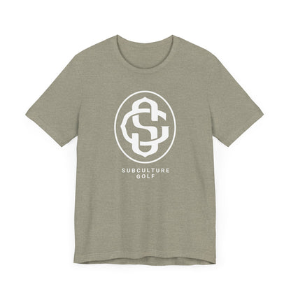 Monogram on Tee (White)