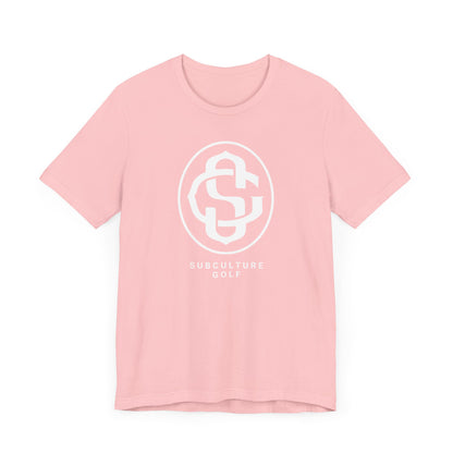 Monogram on Tee (White)