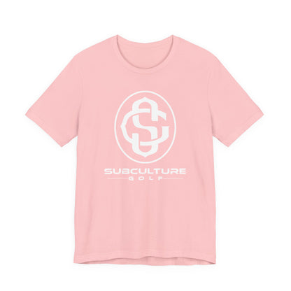 Monogram on Tee (White)