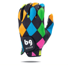 Argyle Spandex Golf Glove (Black)
