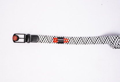 THE BRAIDED BYRD GOLF BELT - Black Capped Chickadee